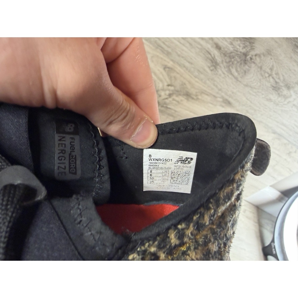 New Balance Fuel Core Nergize Black Leopard Cheetah Sneakers Shoes Womens Size 8 - Picture 8 of 8